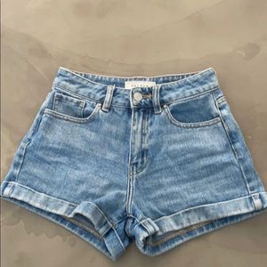 PacSun Mom Shorts High-Rise - light denim size 22